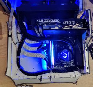 Heart of Gold in operation, with side panel open.